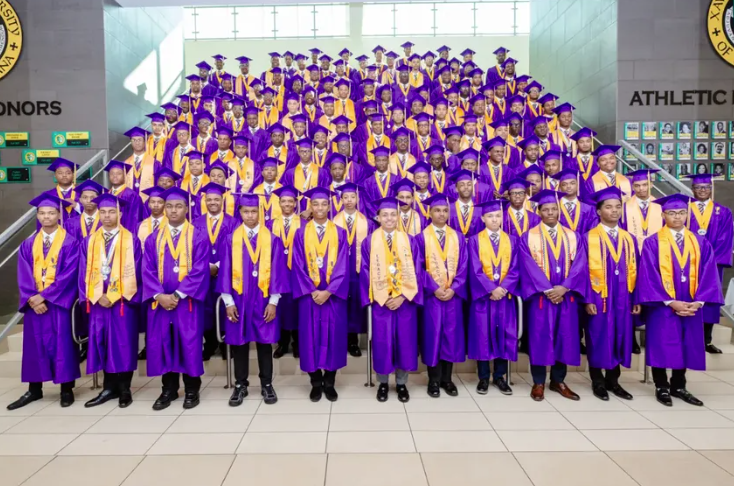 A graduating class of St. Augustine High School